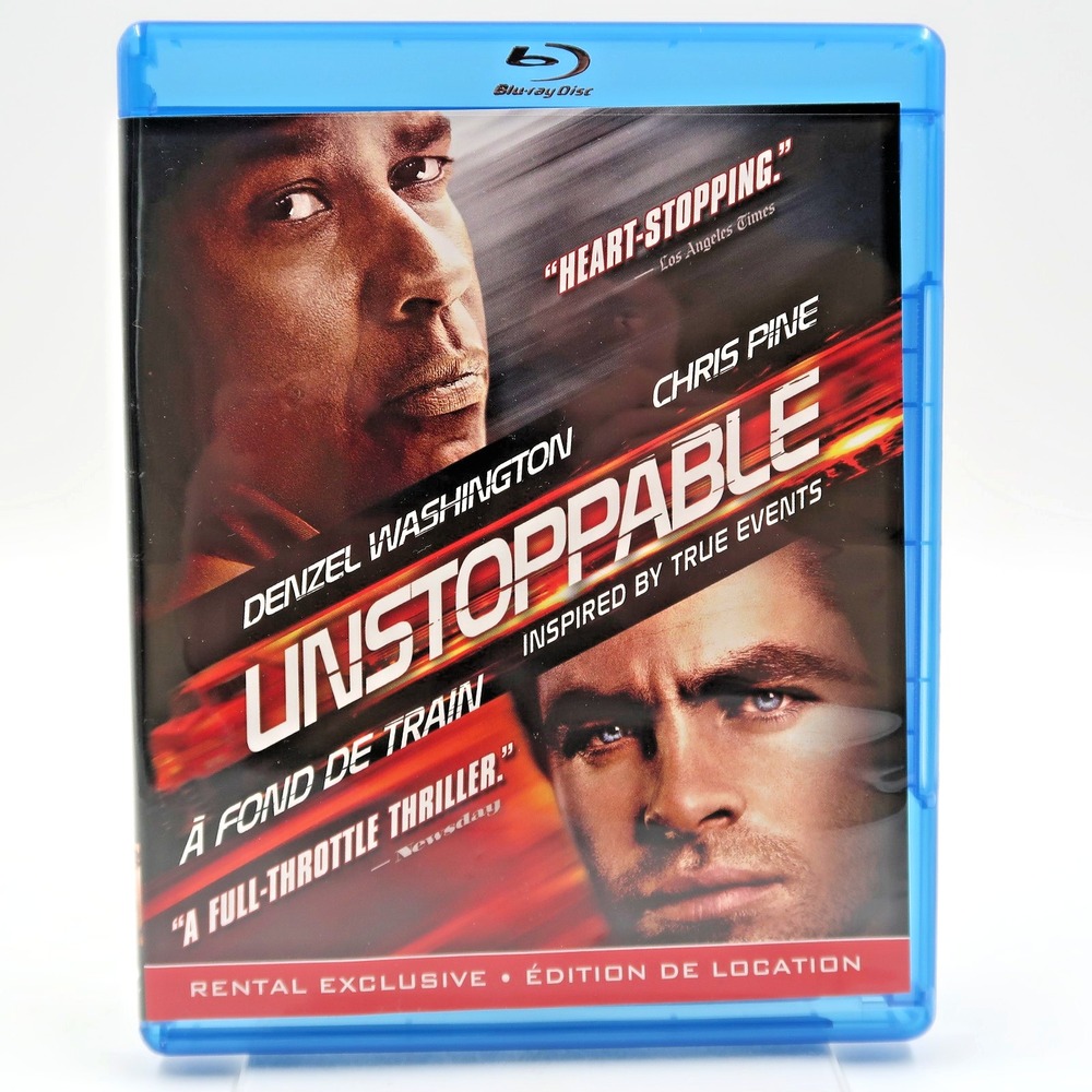 Unstoppable Blu-ray 2010 Denzel Washington Chris Pine Action Movie PG